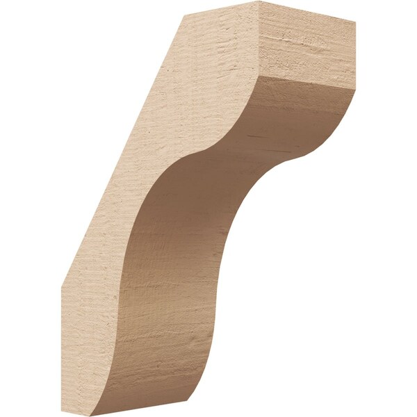 Ekena Millwork 5-inch W x 10-inch D x 14-inch H Stanfield Rough Cedar Woodgrain TimberThane Knee Brace, Primed BRCUR05X10X14STARCPR - main